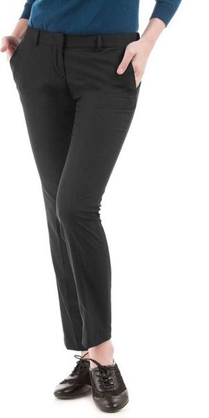 Regular Fit Women Black Trousers01
